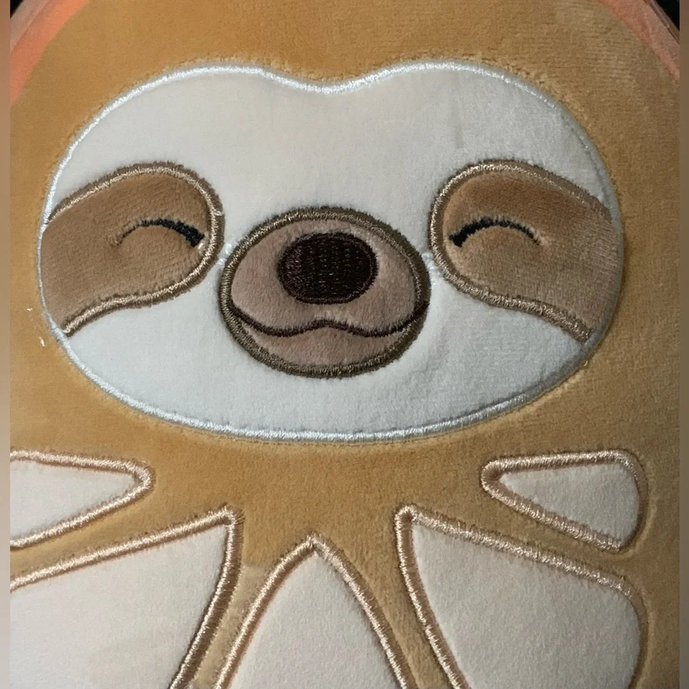Squishmallows Simon the Sloth in an orange 9” NWT - Picture 2 of 10